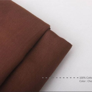 Bahan Sprei Katun CVC Plaindye Coklat Coffe Lebar 240 cm