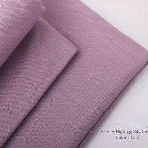 Bahan Sprei Katun CVC Plaindye Warna Ungu Lilac