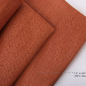 Bahan Sprei Cotton CVC Warna Coklat Cocoa Lebar 240 cm