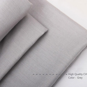 Bahan Kain Sprei Cotton CVC Plaindye Warna Grey