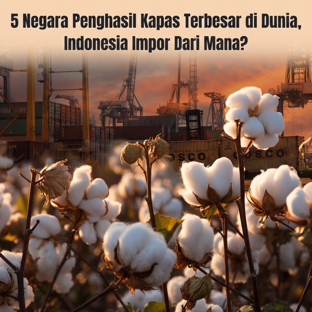 5 Negara Penghasil Kapas Terbesar di Dunia, Indonesia Impor Dari Mana?