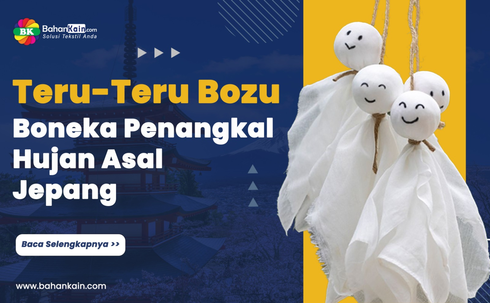 6 Fakta Unik Boneka Penangkal Hujan Asal Jepang ‘Teru-Teru Bozu’