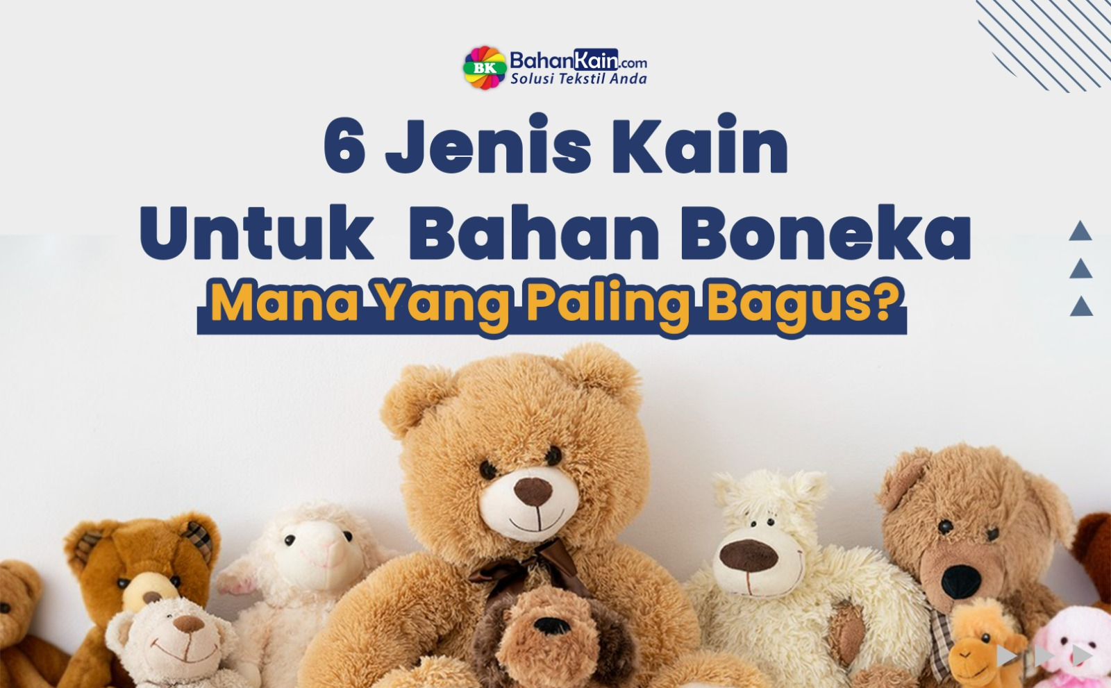 6 Jenis Kain Untuk Bahan Boneka, Mana Yang Paling Bagus?