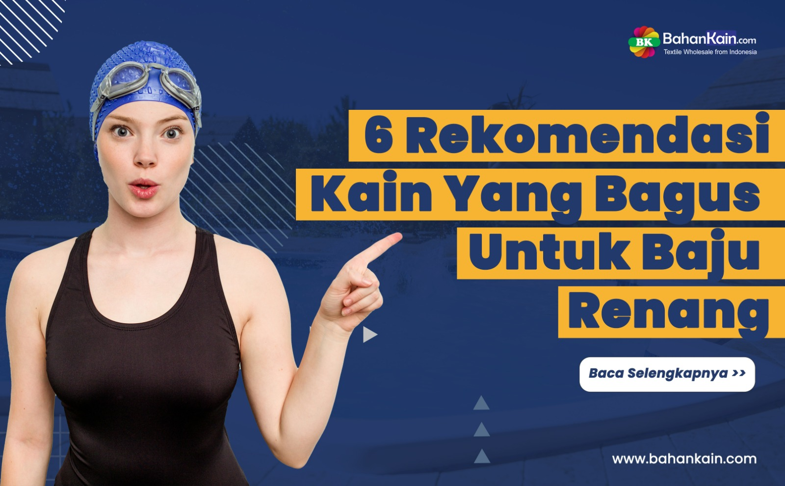 6 Rekomendasi Kain Yang Bagus Untuk Baju Renang