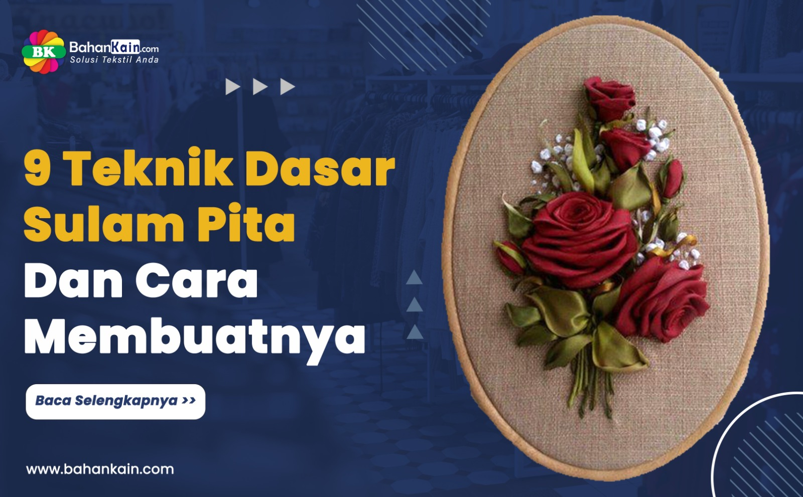 9 Teknik Dasar Sulam Pita Dan Cara Membuatnya