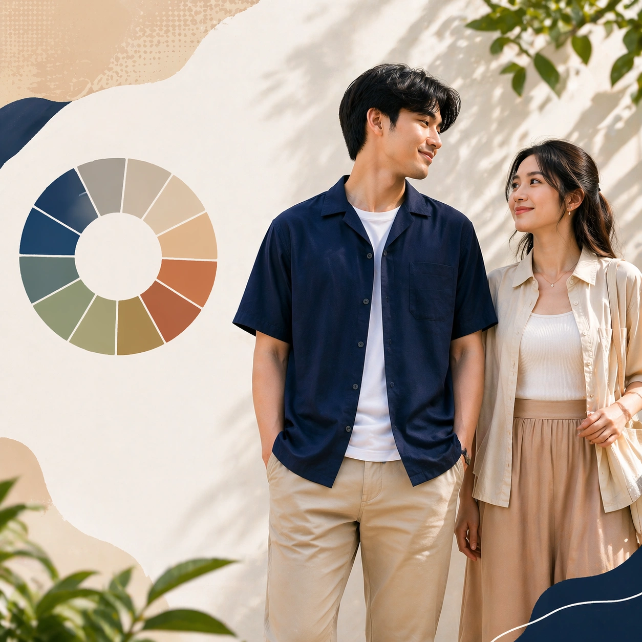 Baju Couple Nggak Harus Kembaran! Ini Cara Tampil Serasi Pakai Color Theory