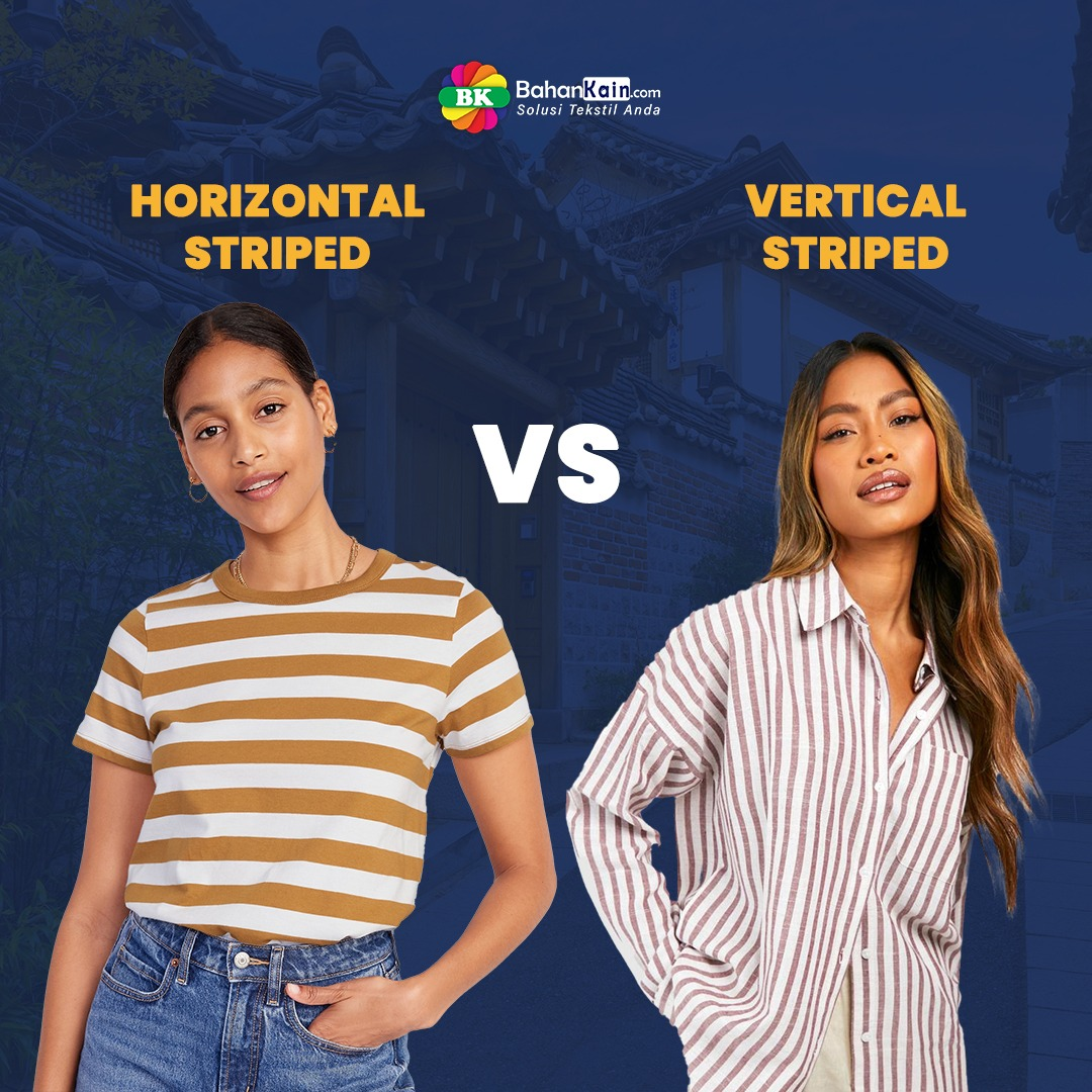 Baju Motif Garis Horizontal Dan Vertikal, Ternyata Efeknya Beda, Lho!