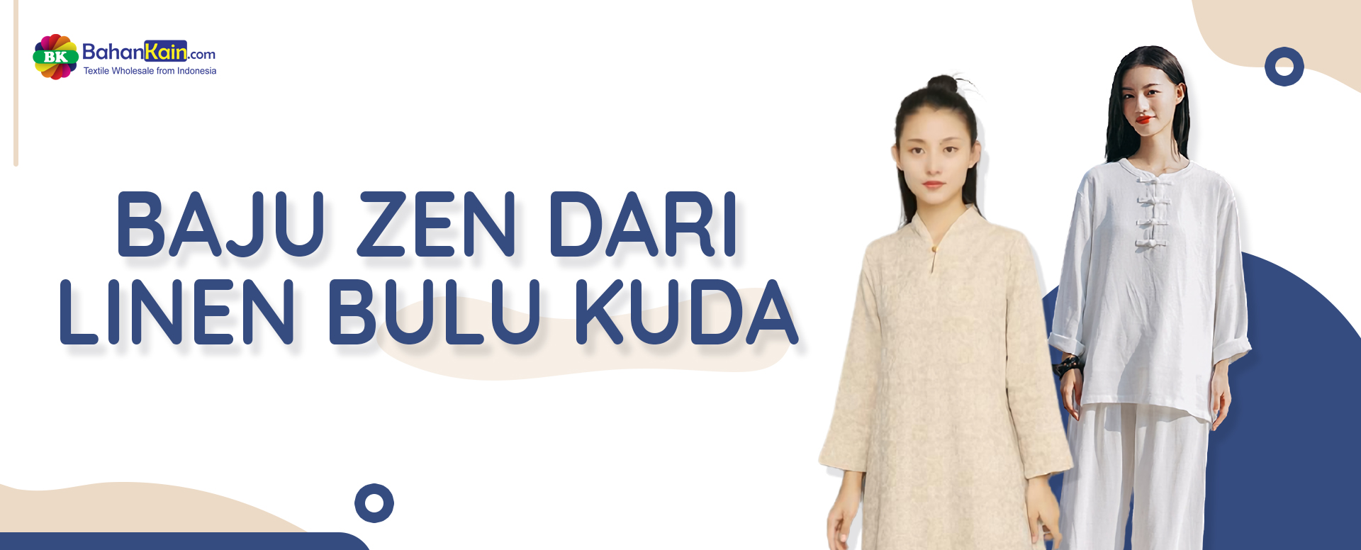Baju Zen Dari Linen Bulu Kuda