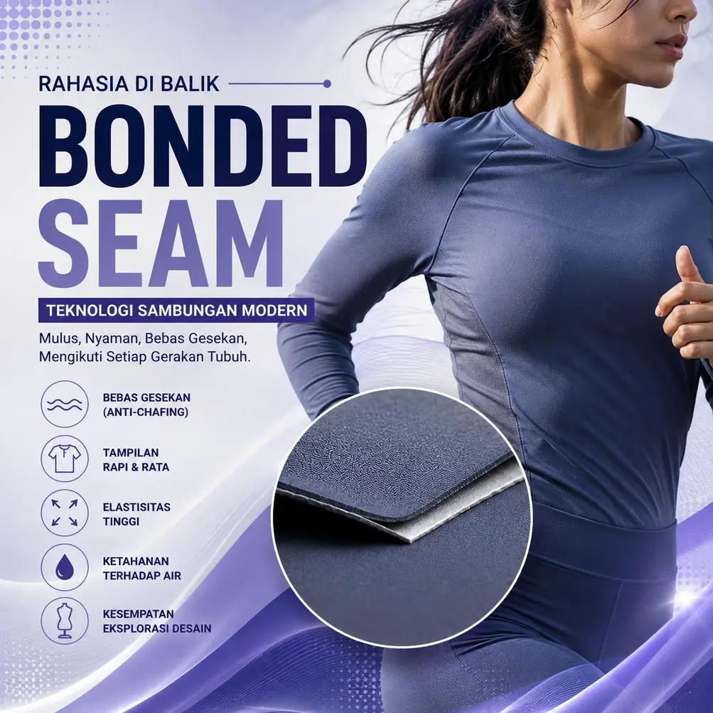 Bonded Seam, Rahasia Dibalik Pakaian Olahraga Yang Mulus dan Bebas Jahitan