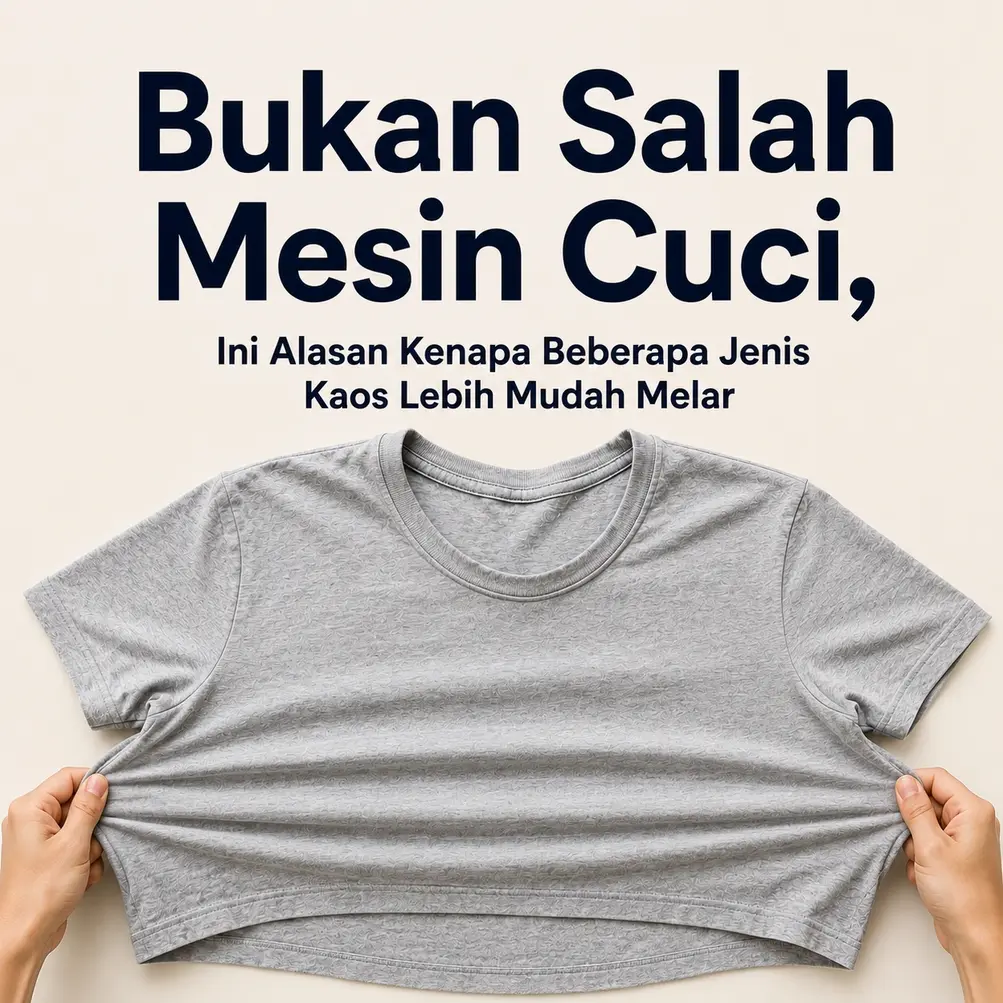 Bukan Salah Mesin Cuci, Ini Alasan Kenapa Beberapa Jenis Kaos Lebih Cepat Melar