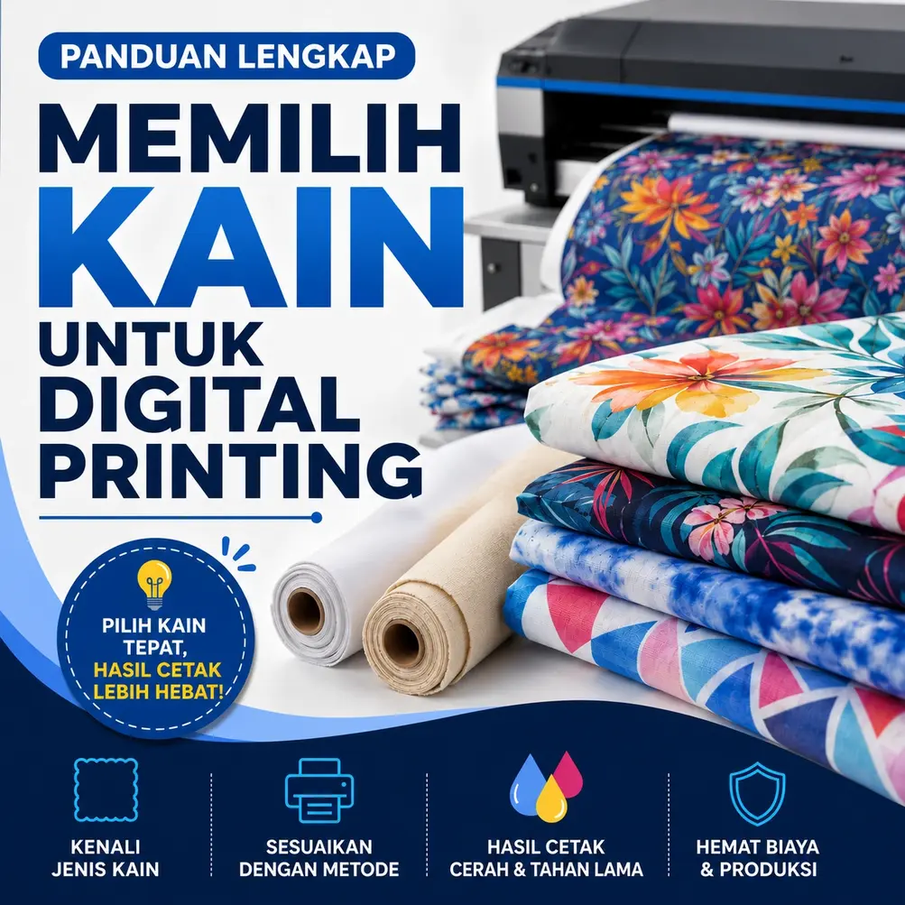 Catat! Ini Panduan Memilih Kain untuk Digital Printing 