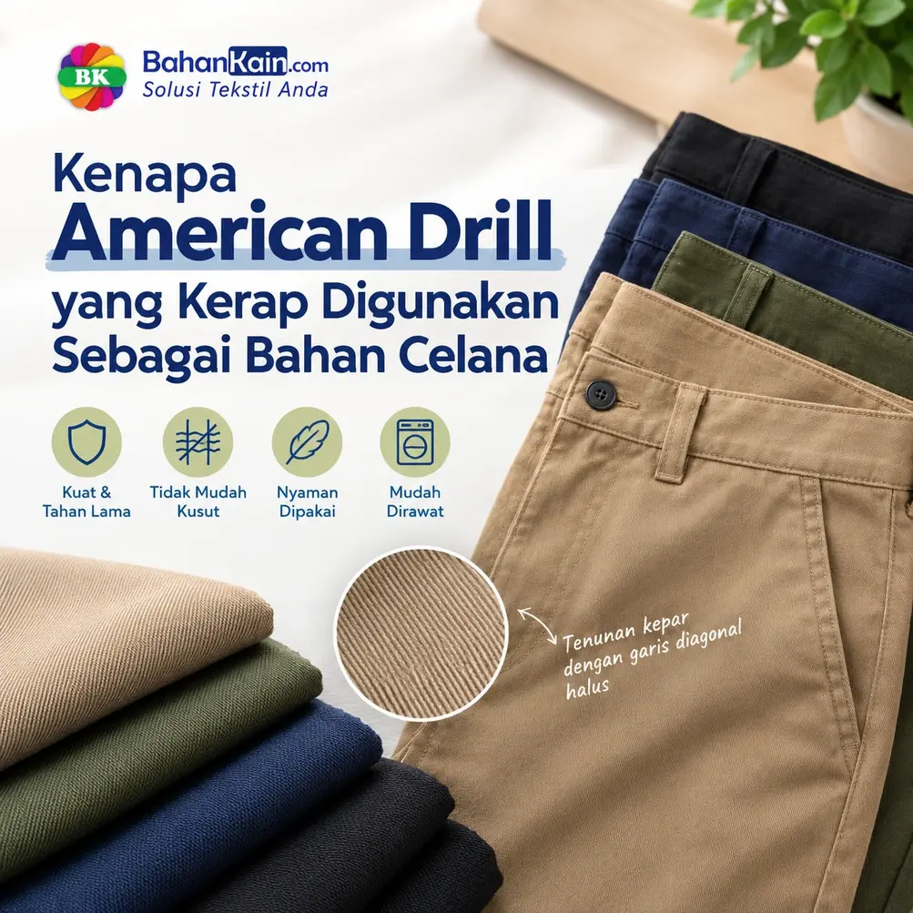 Dari Seragam sampai Celana Tongkrongan, Ini Alasan American Drill Selalu Dipilih