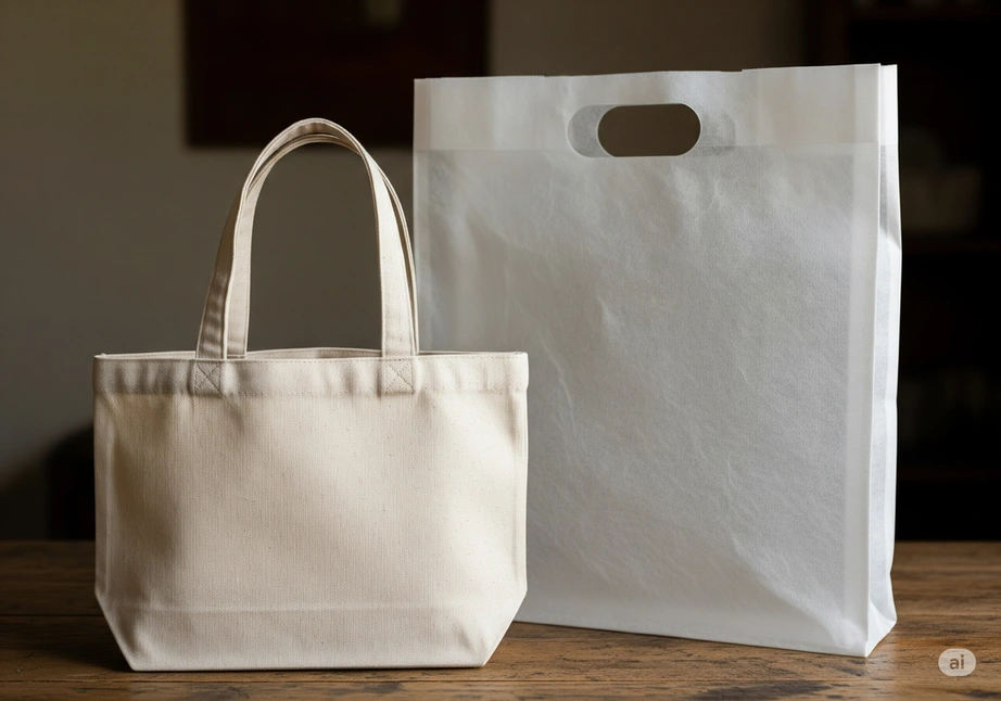 Goodiebag dari Kain Blacu vs Spunbond, Apa Sih Bedanya?