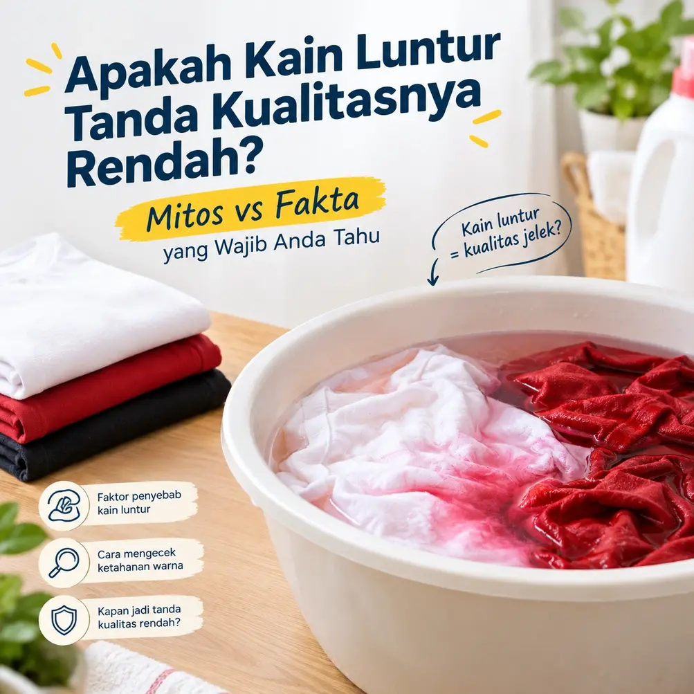 Kain Mudah Luntur, Apakah Tanda Kualitasnya Buruk? Cek Faktanya, Yuk!