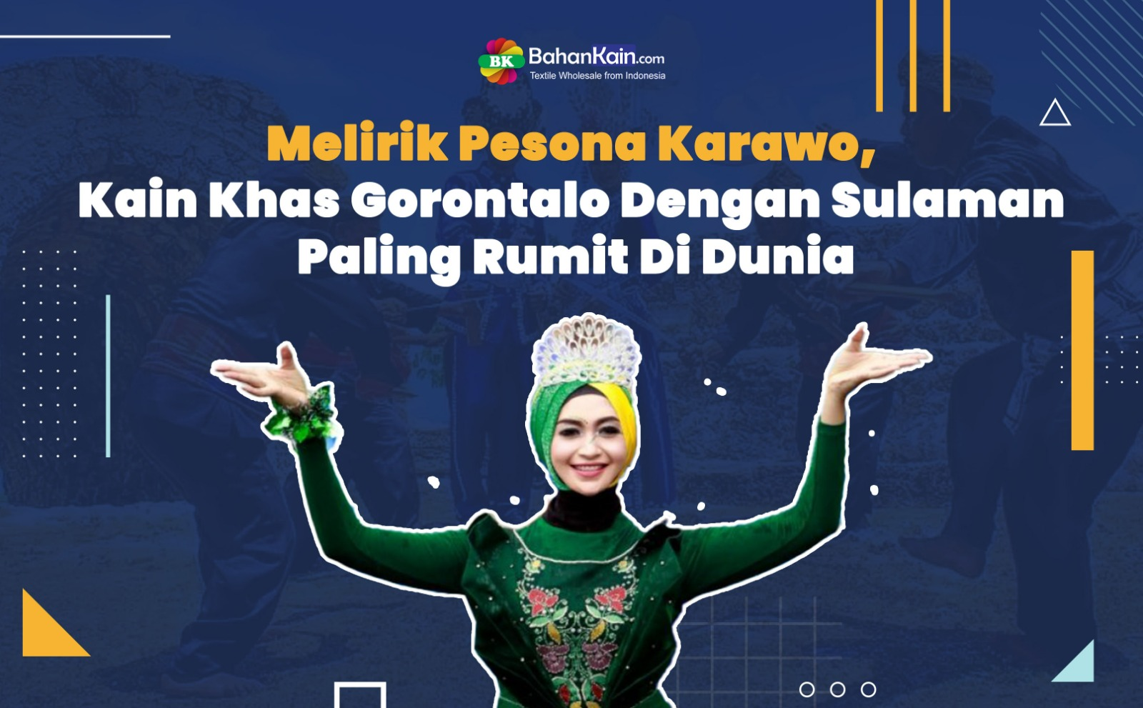 Melirik Pesona Karawo, Kain Khas Gorontalo Dengan Sulaman Paling Rumit