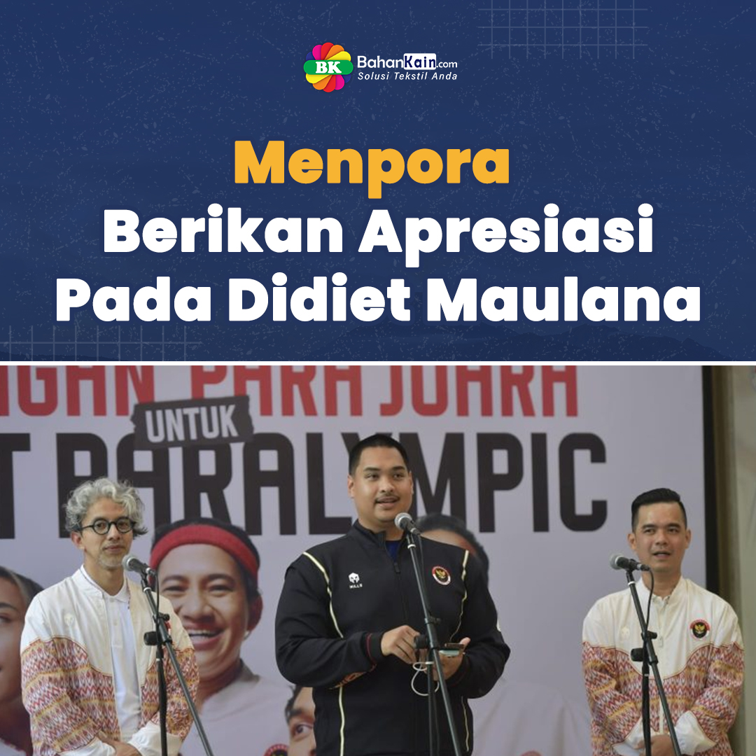 Menpora Berikan Apresiasi Pada Didiet Maulana, Perancang Seragam Atlet Indonesia di Paralimpiade Paris 2024