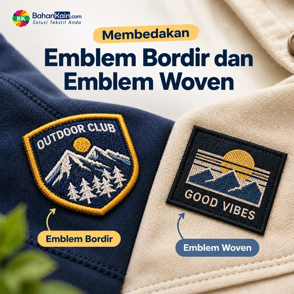 Sama-sama Dipakai Untuk Logo, Ini Bedanya Emblem Bordir dan Emblem Woven