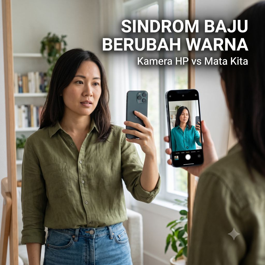Sindrom Baju Berubah Warna: Kenapa Kamera HP Sering ‘Berbohong’ Soal Warna Pakaian Kita?