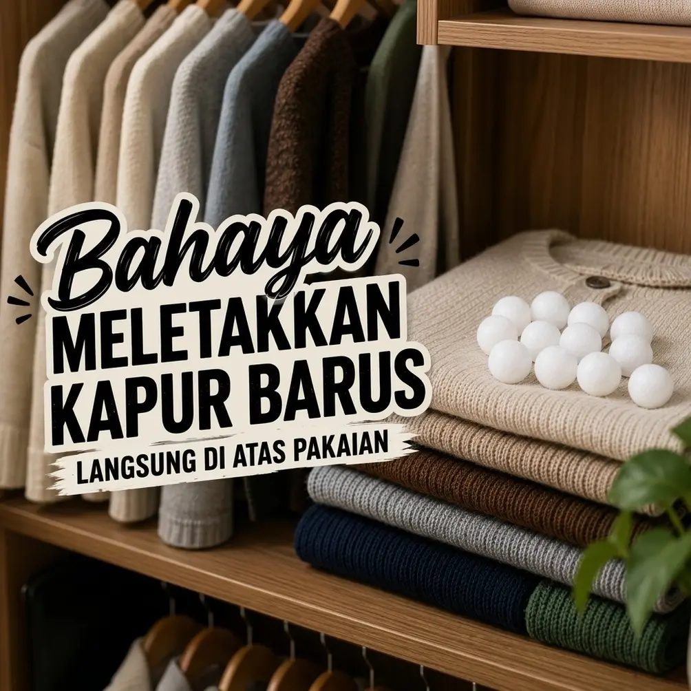 Stop Kebiasaan Meletakkan Kapur Barus Langsung di Atas Pakaian, Ini Bahayanya!