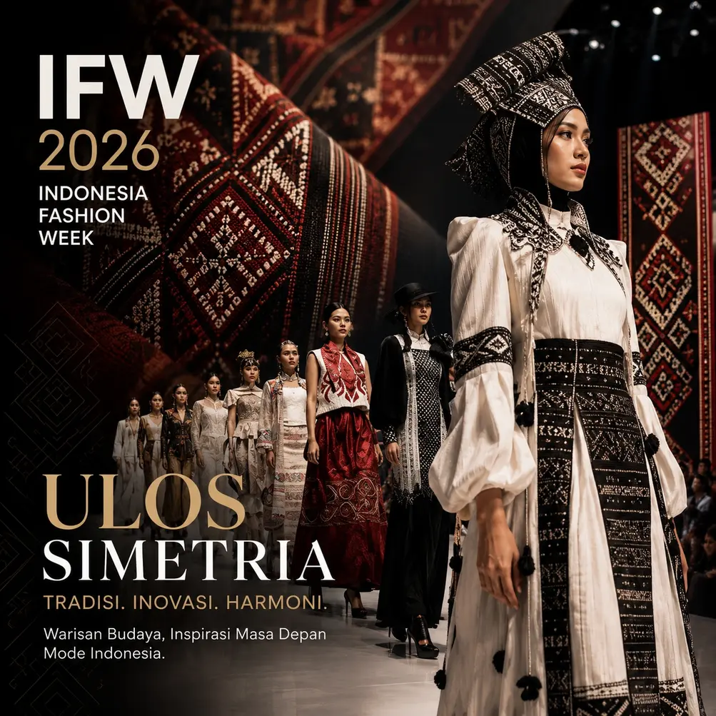  Ulos Simetria, IFW 2026 Angkat Warisan Tenun Sumatra Utara