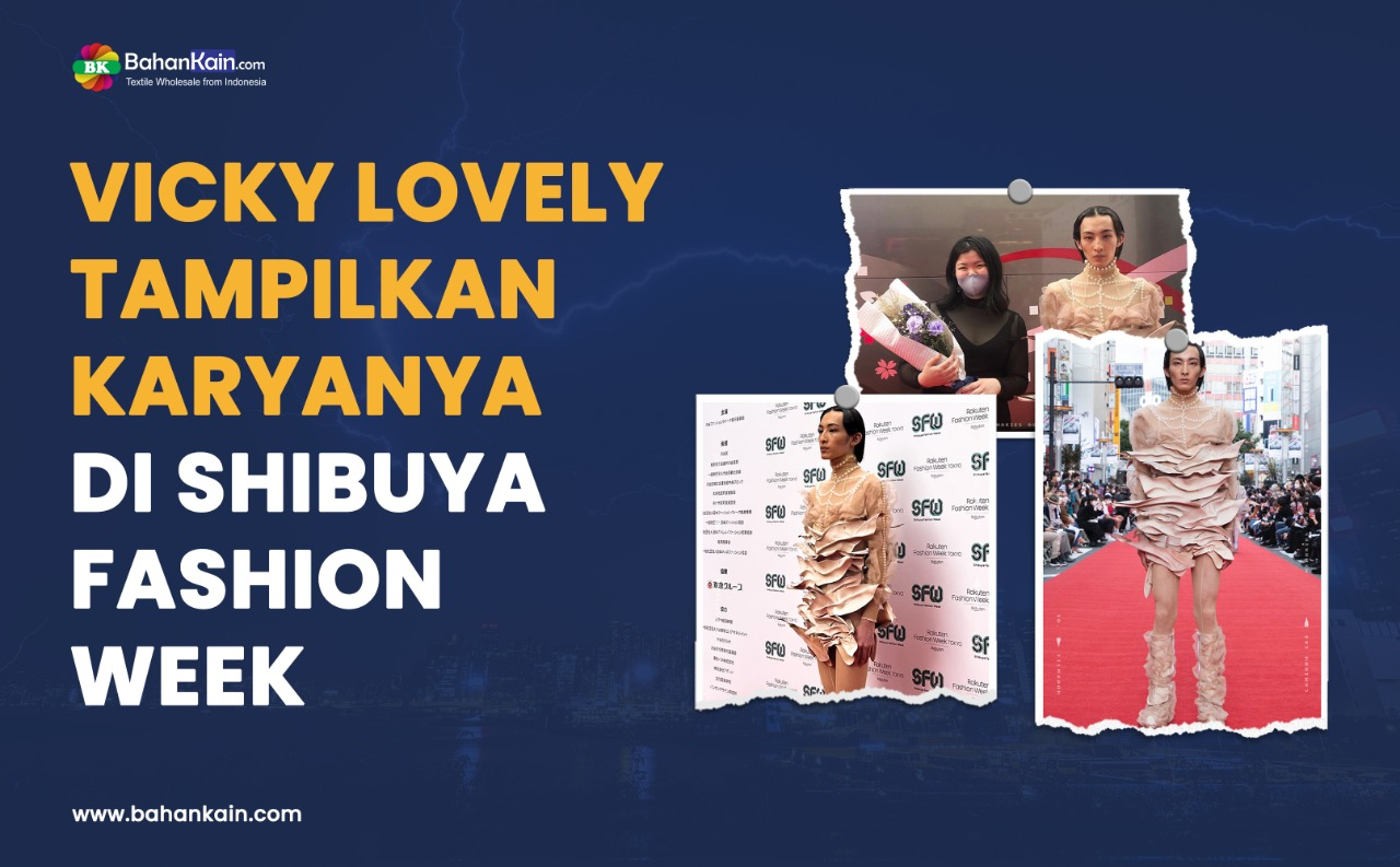 Harumkan Nama Bangsa, Vicky Lovely Tampilkan Karyanya Di Shibuya Fashion Week