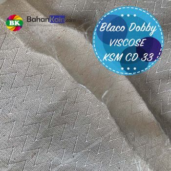 Kain Dobby Katun Viscose Motif Zigzag C 33A (Greige)