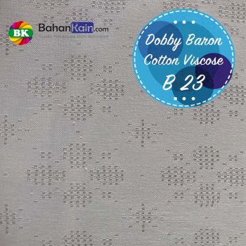 Kain Dobby Baron Viscose White - B 23