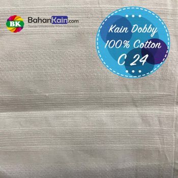 Kain Dobby Katun Salur Kombinasi C 24 Lebar 150 CM