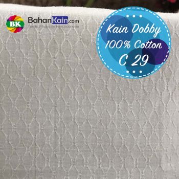 Kain Dobby 100% Katun Motif C 29 Lebar 150 CM