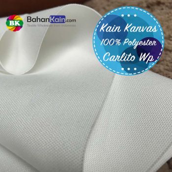 Kanvas Putih Polyester Carlito Waterproof - Digital Print Canvas