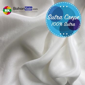 Kain Sutra Crepe de Chine 100% Sutera