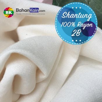 Kain Shantung 2B Broken White Lebar 105 CM