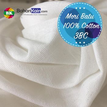 Kain Mori Batu 3 100% Cotton Lebar 105 CM