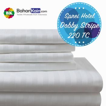 Sprei Hotel 100% Cotton Dobby Stripe 220 TC