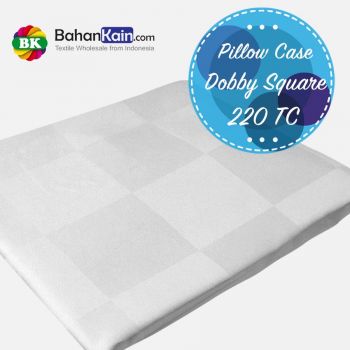 Pillow Case Hotel Dobby Square 220 TC : Sarung Bantal Dobby Kotak