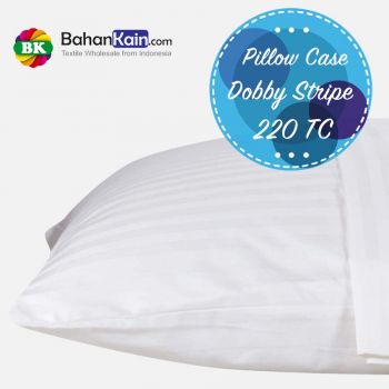 Pillow Case Hotel Dobby Stripe 220 TC : Sarung Bantal Dobby Salur