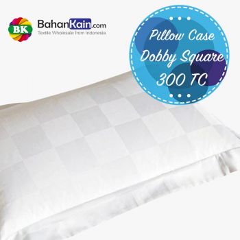 Pillow Case Hotel Dobby Cotton Square 300 TC