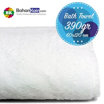 Bath Towel: Handuk Hotel size 60x120 Gramasi 390 Gr Putih