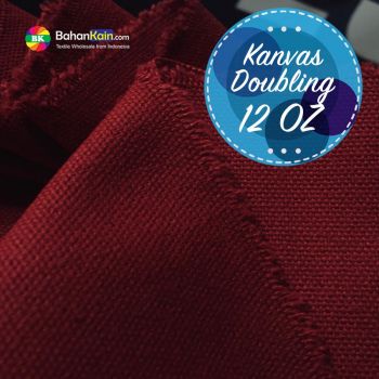 Kanvas Katun Doubling 12 OZ Merah Marun