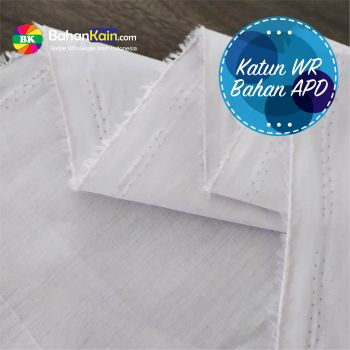 Kain Katun Water Repellent (Anti Air) Lebar 150 CM – Putih
