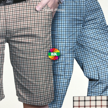 Cotton shorts 5B Motif Kotak Kecil