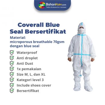 Coverall Blue Seal Bersertifikat