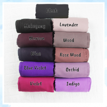 Hajeera Kerudung Segi Empat Polos