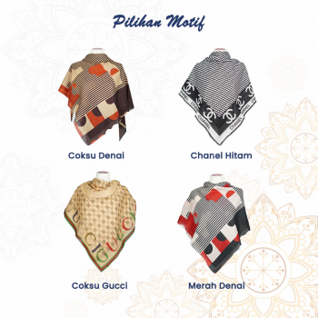 Hijab Saudi Morif Printing