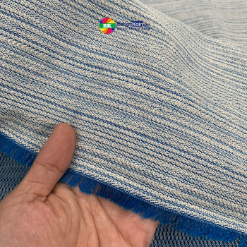Kain Blue Woodstripe Canvas