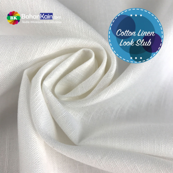 Kain Cotton Linen Look Slub