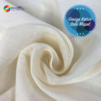 Kain Greige Katun Sari Maple