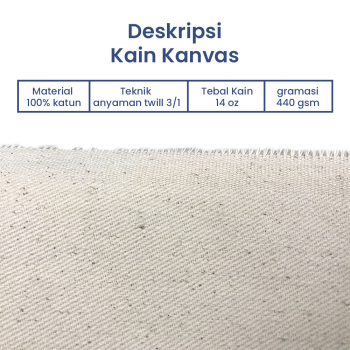 Kain Kanvas Cap Kumbang Badak