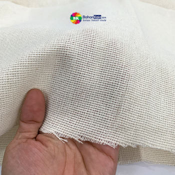 Kain Kanvas Cotton Natural Net