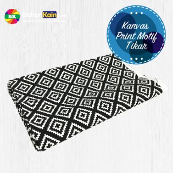 Kain Kanvas Print Motif Tikar